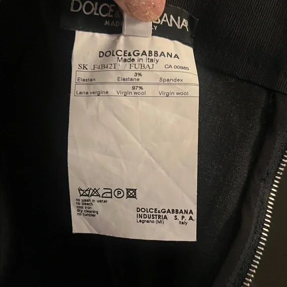 🛑 1 hour sale. Dolce & Gabbana, EU 40 US 4, Classic Black Pencil Skirt - Picture 14 of 16